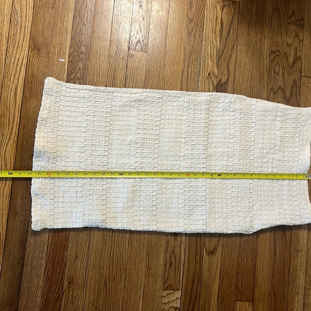 Zara Ivory Woven Ribbed Door Mat